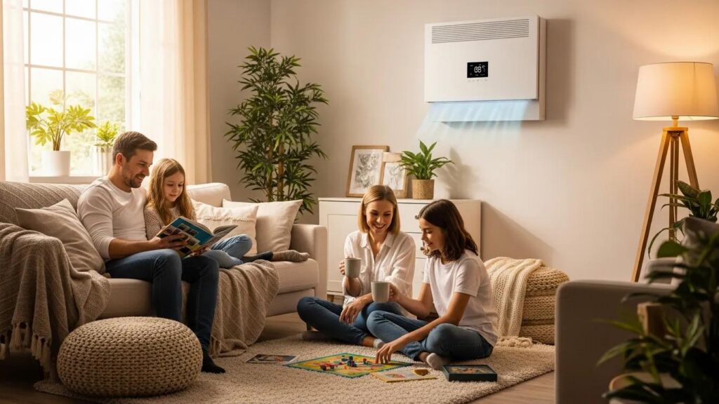 family enjoying a comfortable indoor environment enhanced by regular hvac maintenance 99d0954d 6033 41bf 96bb 3947eb4aaf3e